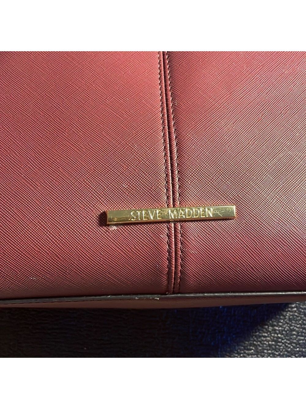 Steve Madden Red Crossbody Bag with Gold Accents - Picture 2 of 4